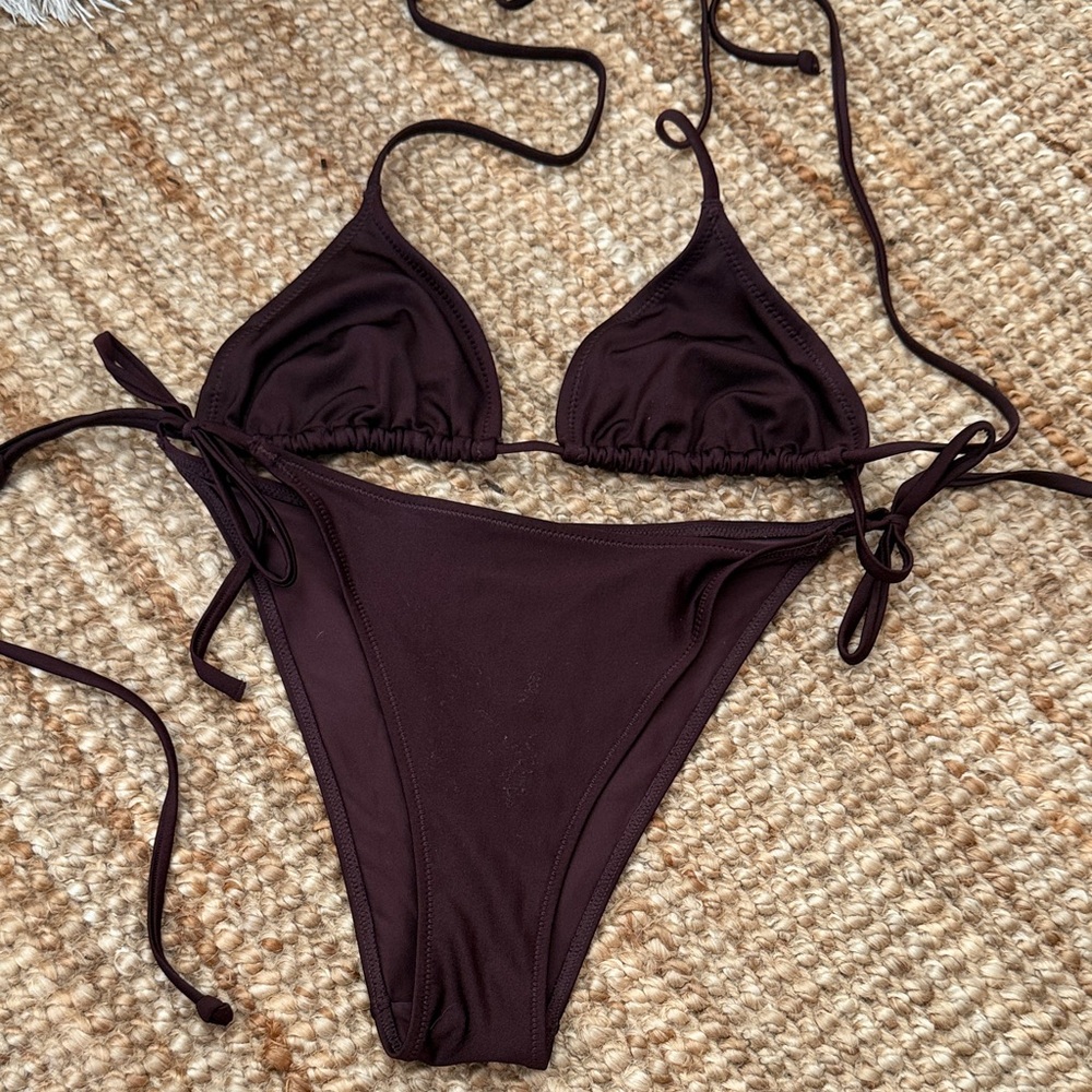 H&M Dark Brown Bikini Set